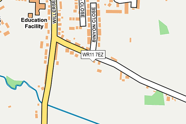 WR11 7EZ map - OS OpenMap – Local (Ordnance Survey) WR11 7EZ map - OS OpenMap – Local (Ordnance Survey)