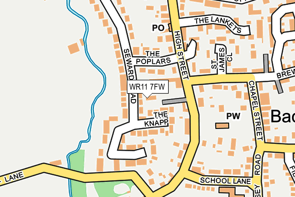 WR11 7FW map - OS OpenMap – Local (Ordnance Survey) WR11 7FW map - OS OpenMap – Local (Ordnance Survey)