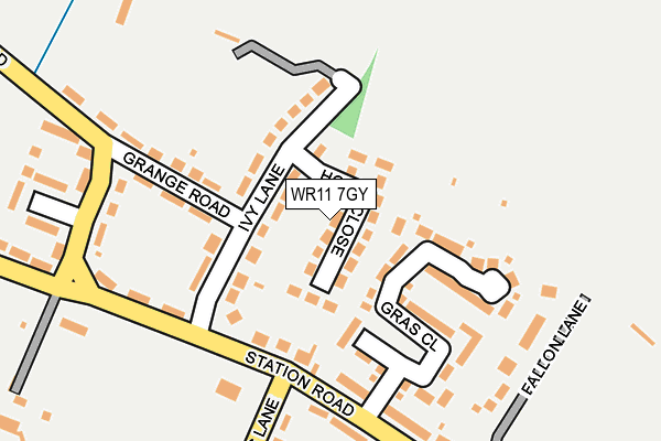 WR11 7GY map - OS OpenMap – Local (Ordnance Survey) WR11 7GY map - OS OpenMap – Local (Ordnance Survey)