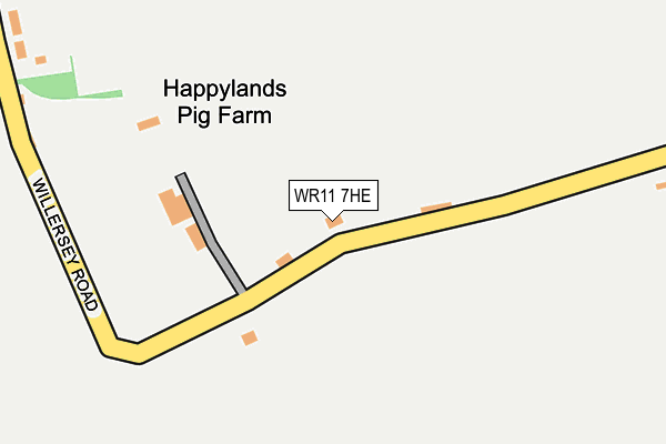 WR11 7HE map - OS OpenMap – Local (Ordnance Survey) WR11 7HE map - OS OpenMap – Local (Ordnance Survey)