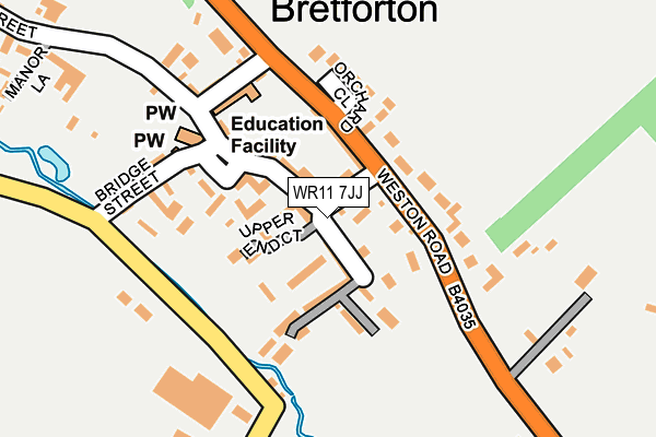 WR11 7JJ map - OS OpenMap – Local (Ordnance Survey) WR11 7JJ map - OS OpenMap – Local (Ordnance Survey)