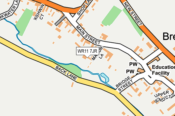 WR11 7JR map - OS OpenMap – Local (Ordnance Survey) WR11 7JR map - OS OpenMap – Local (Ordnance Survey)