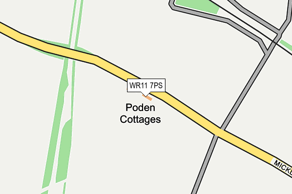 WR11 7PS map - OS OpenMap – Local (Ordnance Survey) WR11 7PS map - OS OpenMap – Local (Ordnance Survey)