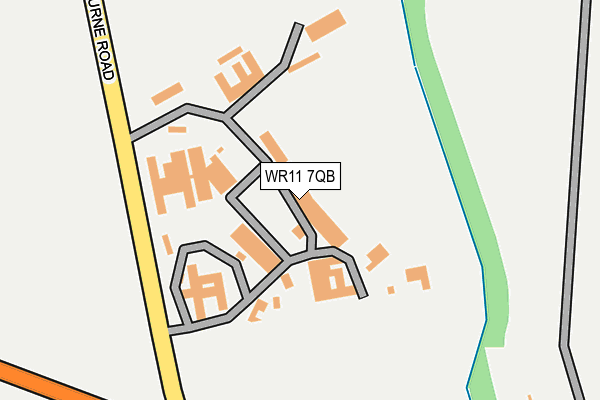 WR11 7QB map - OS OpenMap – Local (Ordnance Survey) WR11 7QB map - OS OpenMap – Local (Ordnance Survey)