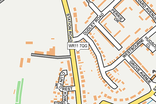 WR11 7QG map - OS OpenMap – Local (Ordnance Survey) WR11 7QG map - OS OpenMap – Local (Ordnance Survey)