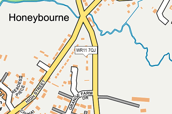 WR11 7QJ map - OS OpenMap – Local (Ordnance Survey) WR11 7QJ map - OS OpenMap – Local (Ordnance Survey)
