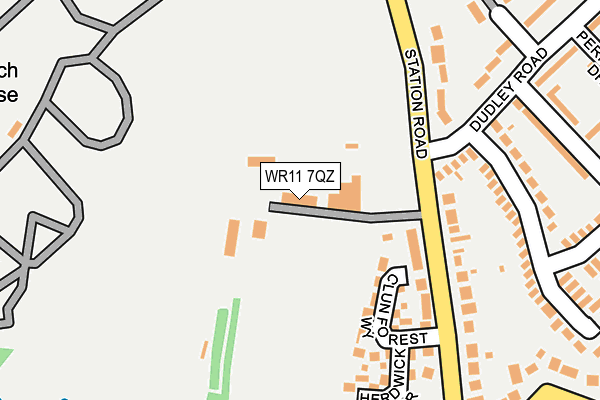 WR11 7QZ map - OS OpenMap – Local (Ordnance Survey) WR11 7QZ map - OS OpenMap – Local (Ordnance Survey)