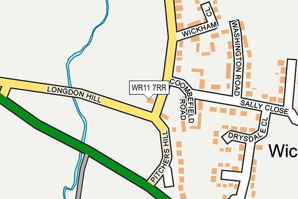 WR11 7RR map - OS OpenMap – Local (Ordnance Survey) WR11 7RR map - OS OpenMap – Local (Ordnance Survey)