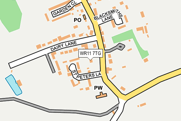 WR11 7TG map - OS OpenMap – Local (Ordnance Survey) WR11 7TG map - OS OpenMap – Local (Ordnance Survey)