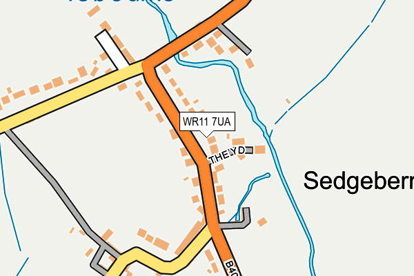 WR11 7UA map - OS OpenMap – Local (Ordnance Survey) WR11 7UA map - OS OpenMap – Local (Ordnance Survey)