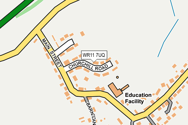 WR11 7UQ map - OS OpenMap – Local (Ordnance Survey) WR11 7UQ map - OS OpenMap – Local (Ordnance Survey)