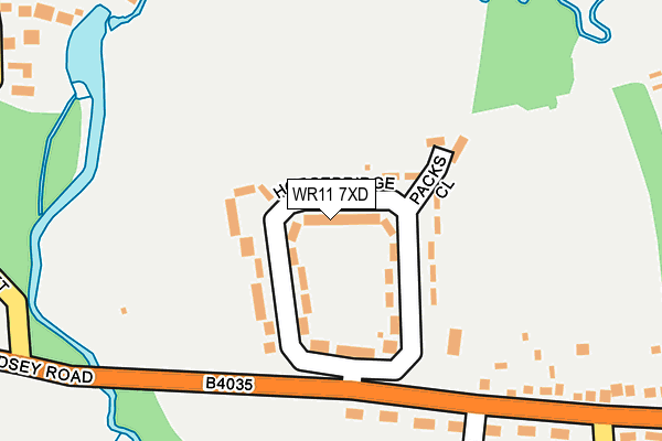 WR11 7XD map - OS OpenMap – Local (Ordnance Survey) WR11 7XD map - OS OpenMap – Local (Ordnance Survey)
