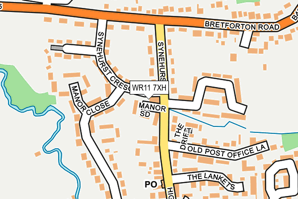 WR11 7XH map - OS OpenMap – Local (Ordnance Survey) WR11 7XH map - OS OpenMap – Local (Ordnance Survey)