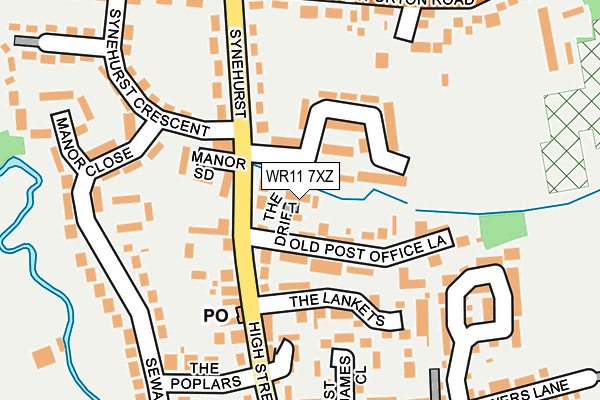 WR11 7XZ map - OS OpenMap – Local (Ordnance Survey) WR11 7XZ map - OS OpenMap – Local (Ordnance Survey)