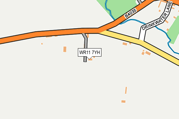 WR11 7YH map - OS OpenMap – Local (Ordnance Survey) WR11 7YH map - OS OpenMap – Local (Ordnance Survey)