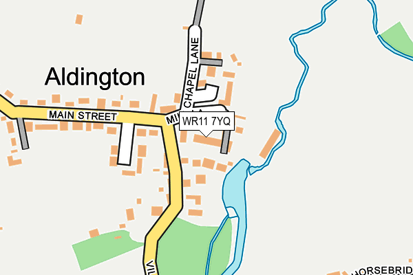 WR11 7YQ map - OS OpenMap – Local (Ordnance Survey) WR11 7YQ map - OS OpenMap – Local (Ordnance Survey)