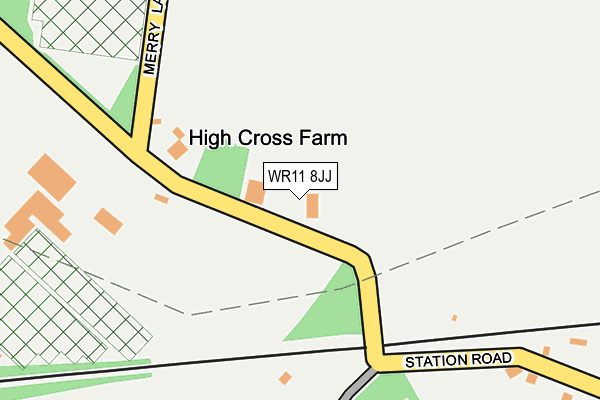 WR11 8JJ map - OS OpenMap – Local (Ordnance Survey) WR11 8JJ map - OS OpenMap – Local (Ordnance Survey)