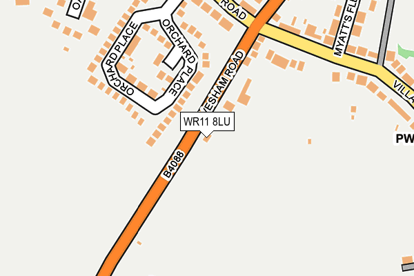 WR11 8LU map - OS OpenMap – Local (Ordnance Survey) WR11 8LU map - OS OpenMap – Local (Ordnance Survey)