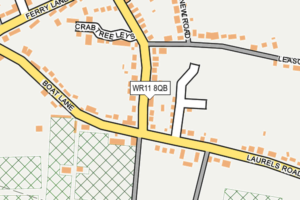 WR11 8QB map - OS OpenMap – Local (Ordnance Survey) WR11 8QB map - OS OpenMap – Local (Ordnance Survey)