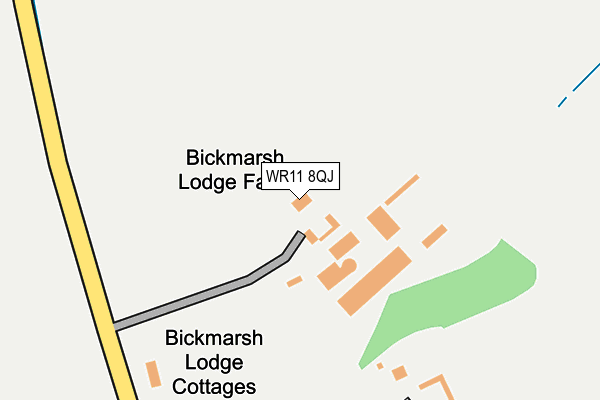 WR11 8QJ map - OS OpenMap – Local (Ordnance Survey) WR11 8QJ map - OS OpenMap – Local (Ordnance Survey)