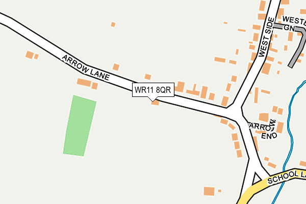 WR11 8QR map - OS OpenMap – Local (Ordnance Survey)