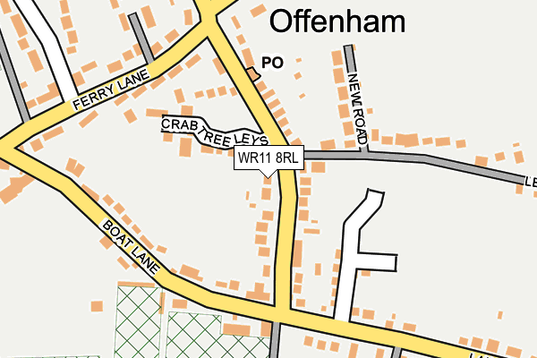 WR11 8RL map - OS OpenMap – Local (Ordnance Survey) WR11 8RL map - OS OpenMap – Local (Ordnance Survey)