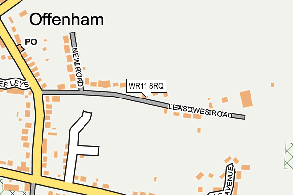 WR11 8RQ map - OS OpenMap – Local (Ordnance Survey) WR11 8RQ map - OS OpenMap – Local (Ordnance Survey)