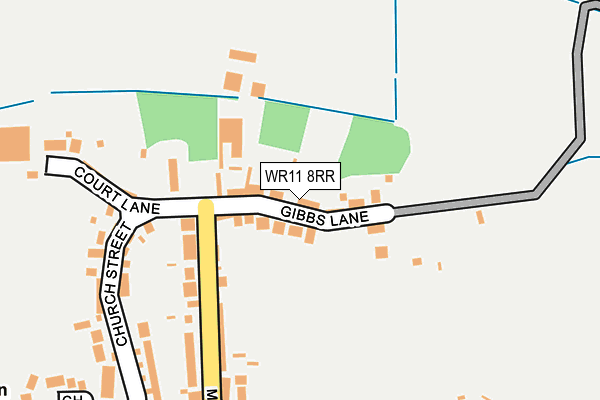 WR11 8RR map - OS OpenMap – Local (Ordnance Survey) WR11 8RR map - OS OpenMap – Local (Ordnance Survey)