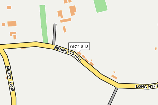 WR11 8TD map - OS OpenMap – Local (Ordnance Survey) WR11 8TD map - OS OpenMap – Local (Ordnance Survey)