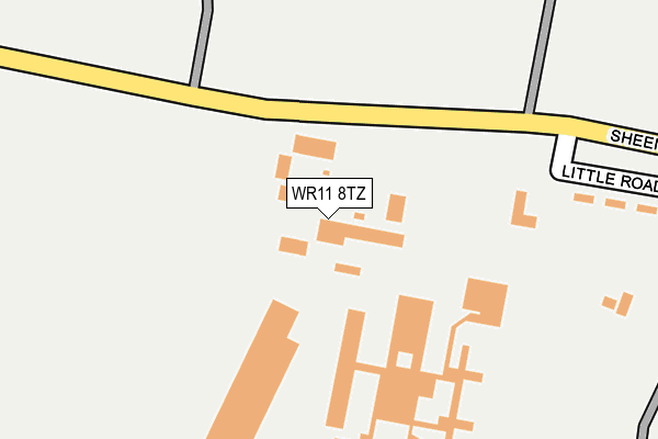 WR11 8TZ map - OS OpenMap – Local (Ordnance Survey) WR11 8TZ map - OS OpenMap – Local (Ordnance Survey)