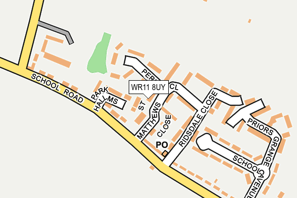 WR11 8UY map - OS OpenMap – Local (Ordnance Survey) WR11 8UY map - OS OpenMap – Local (Ordnance Survey)