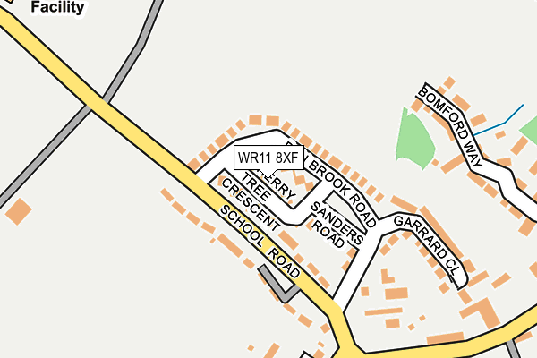 WR11 8XF map - OS OpenMap – Local (Ordnance Survey) WR11 8XF map - OS OpenMap – Local (Ordnance Survey)