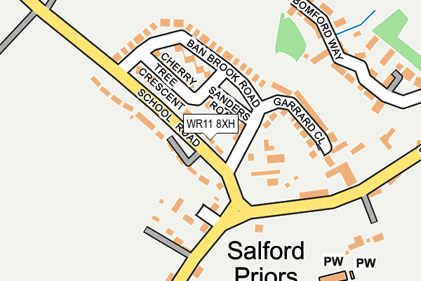 WR11 8XH map - OS OpenMap – Local (Ordnance Survey) WR11 8XH map - OS OpenMap – Local (Ordnance Survey)