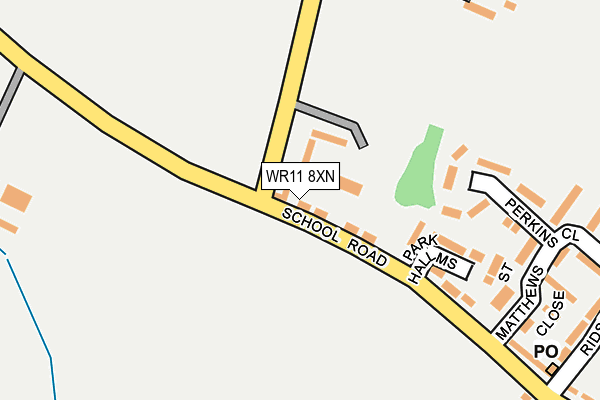 WR11 8XN map - OS OpenMap – Local (Ordnance Survey) WR11 8XN map - OS OpenMap – Local (Ordnance Survey)