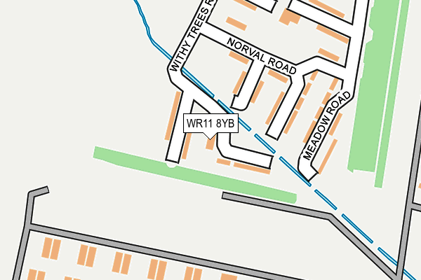 WR11 8YB map - OS OpenMap – Local (Ordnance Survey) WR11 8YB map - OS OpenMap – Local (Ordnance Survey)