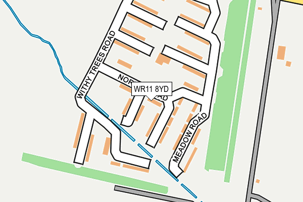 WR11 8YD map - OS OpenMap – Local (Ordnance Survey) WR11 8YD map - OS OpenMap – Local (Ordnance Survey)