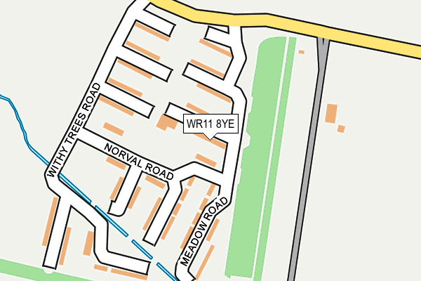 WR11 8YE map - OS OpenMap – Local (Ordnance Survey) WR11 8YE map - OS OpenMap – Local (Ordnance Survey)
