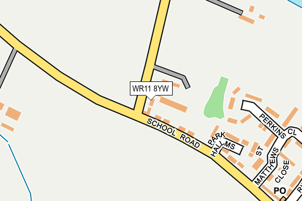 WR11 8YW map - OS OpenMap – Local (Ordnance Survey) WR11 8YW map - OS OpenMap – Local (Ordnance Survey)