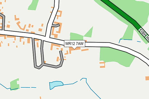 WR12 7AW map - OS OpenMap – Local (Ordnance Survey) WR12 7AW map - OS OpenMap – Local (Ordnance Survey)