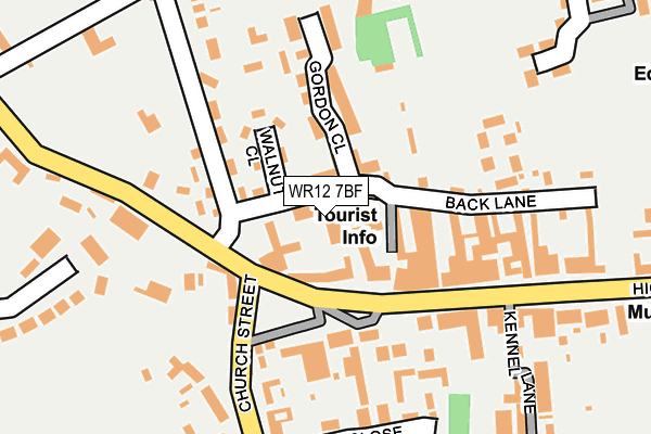 WR12 7BF map - OS OpenMap – Local (Ordnance Survey) WR12 7BF map - OS OpenMap – Local (Ordnance Survey)