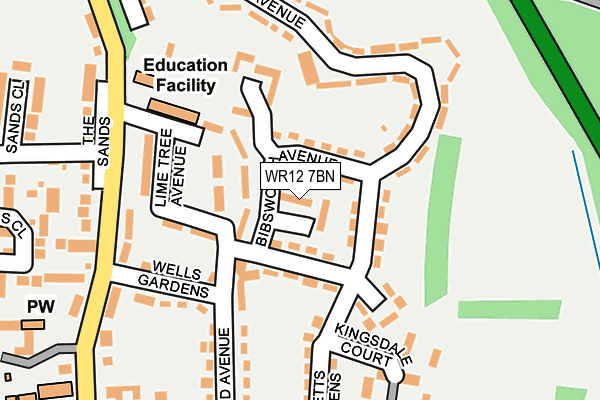 WR12 7BN map - OS OpenMap – Local (Ordnance Survey) WR12 7BN map - OS OpenMap – Local (Ordnance Survey)