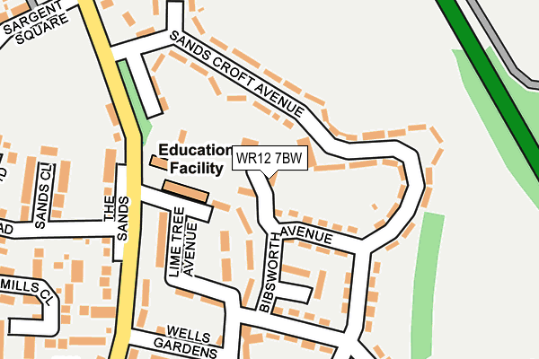WR12 7BW map - OS OpenMap – Local (Ordnance Survey) WR12 7BW map - OS OpenMap – Local (Ordnance Survey)