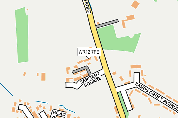 WR12 7FE map - OS OpenMap – Local (Ordnance Survey) WR12 7FE map - OS OpenMap – Local (Ordnance Survey)