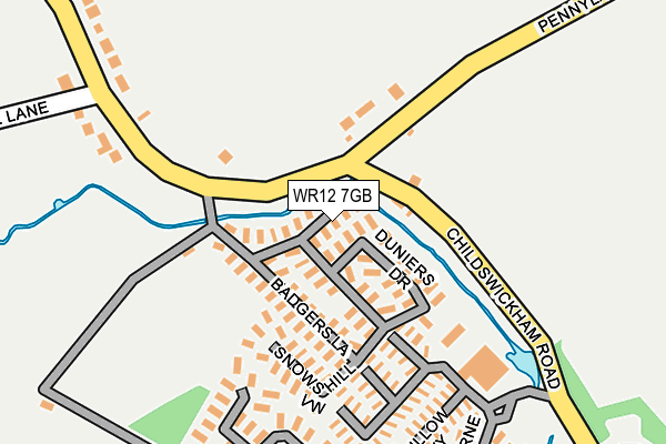 WR12 7GB map - OS OpenMap – Local (Ordnance Survey) WR12 7GB map - OS OpenMap – Local (Ordnance Survey)