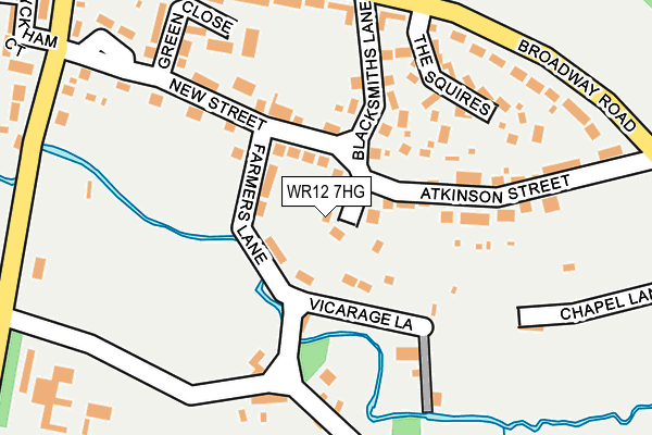 WR12 7HG map - OS OpenMap – Local (Ordnance Survey) WR12 7HG map - OS OpenMap – Local (Ordnance Survey)