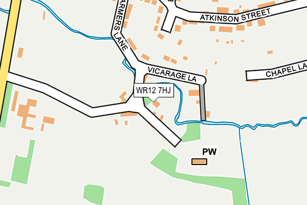 WR12 7HJ map - OS OpenMap – Local (Ordnance Survey) WR12 7HJ map - OS OpenMap – Local (Ordnance Survey)