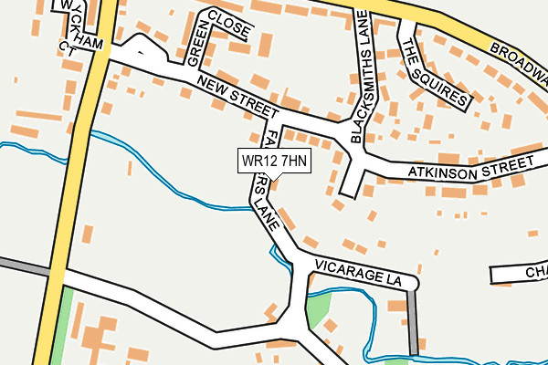 WR12 7HN map - OS OpenMap – Local (Ordnance Survey) WR12 7HN map - OS OpenMap – Local (Ordnance Survey)