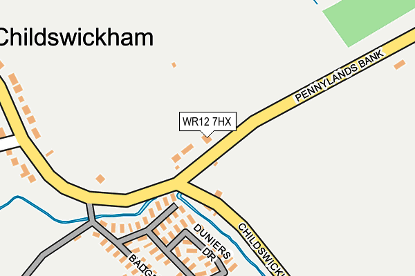 WR12 7HX map - OS OpenMap – Local (Ordnance Survey) WR12 7HX map - OS OpenMap – Local (Ordnance Survey)