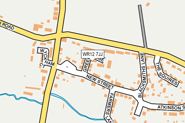 WR12 7JJ map - OS OpenMap – Local (Ordnance Survey) WR12 7JJ map - OS OpenMap – Local (Ordnance Survey)