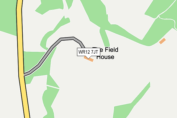 WR12 7JT map - OS OpenMap – Local (Ordnance Survey) WR12 7JT map - OS OpenMap – Local (Ordnance Survey)
